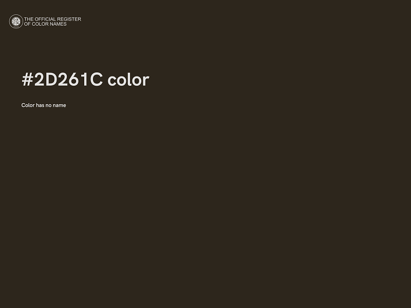 #2D261C color image