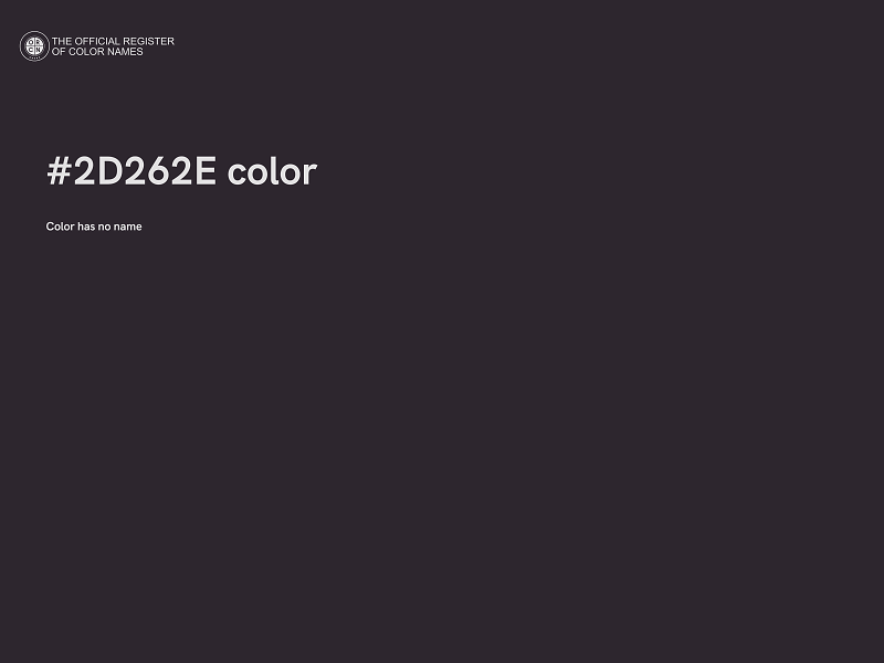 #2D262E color image