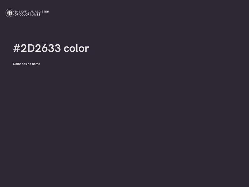 #2D2633 color image