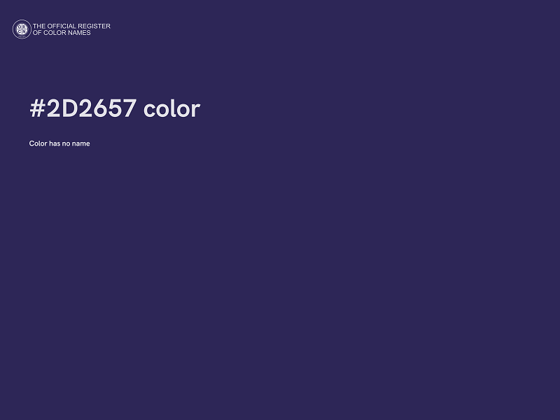 #2D2657 color image