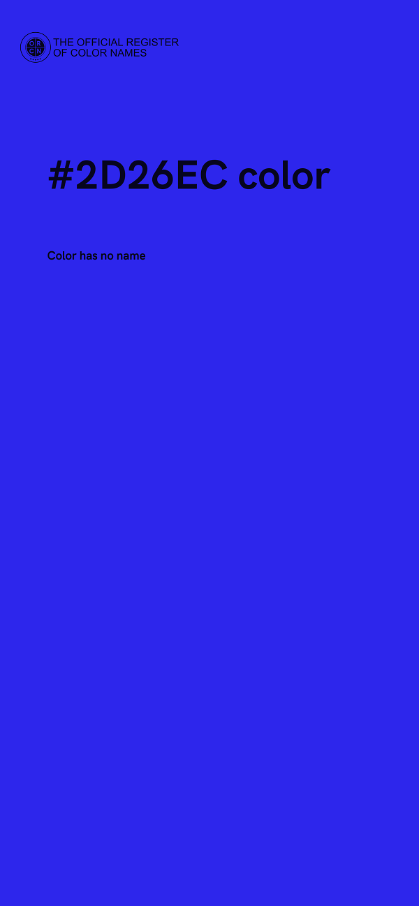 #2D26EC color image