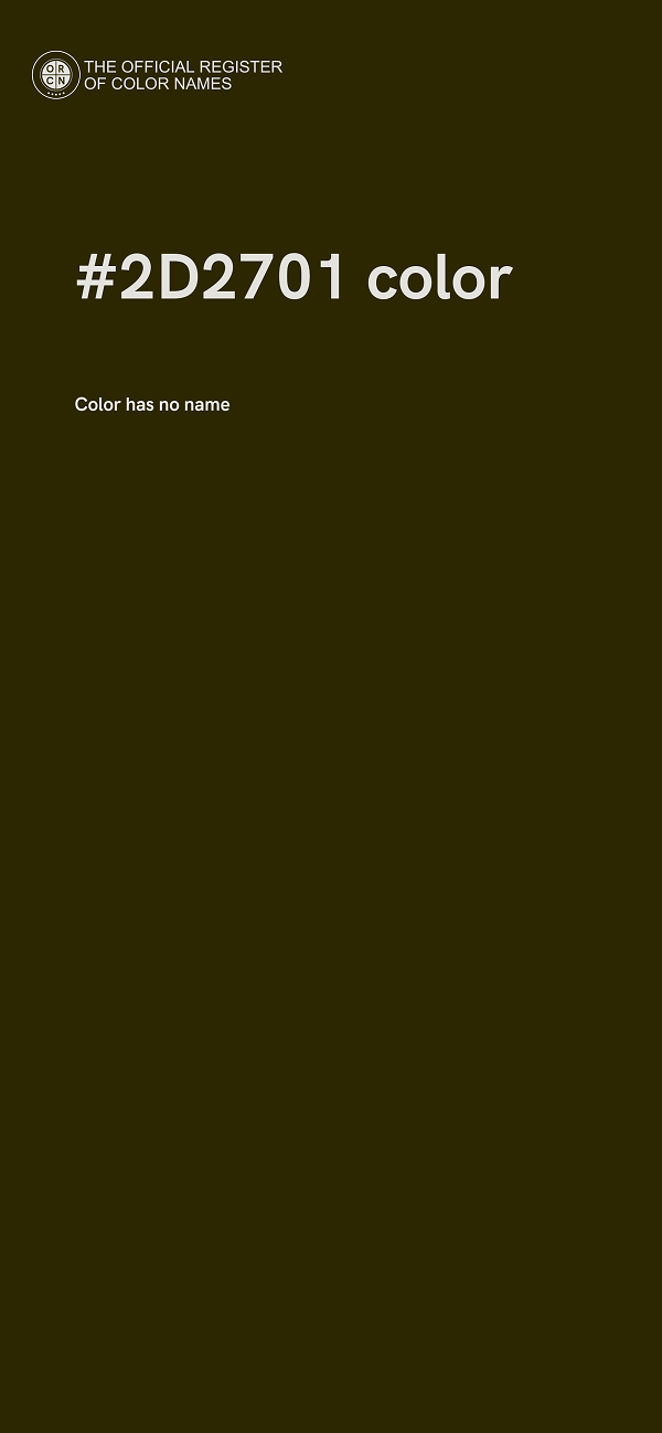#2D2701 color image