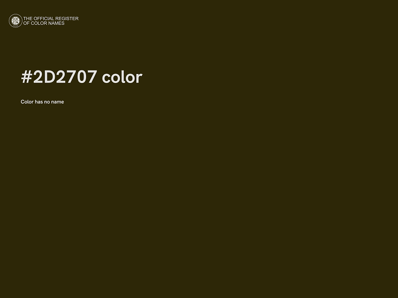 #2D2707 color image