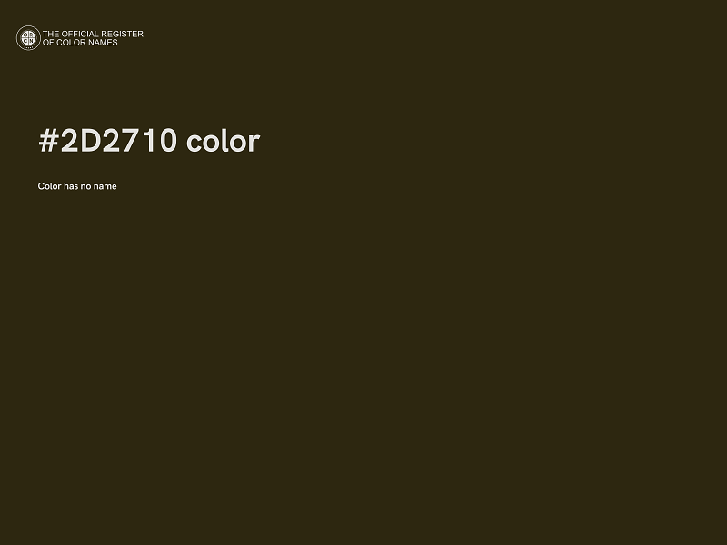 #2D2710 color image