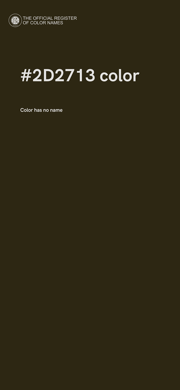 #2D2713 color image