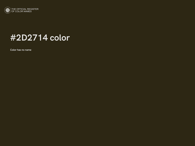 #2D2714 color image