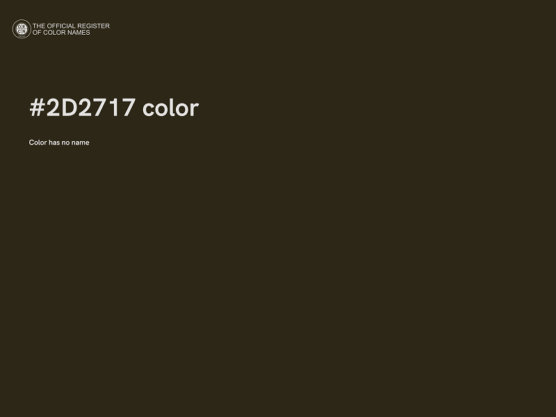 #2D2717 color image