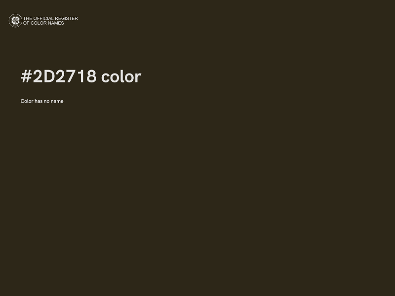 #2D2718 color image