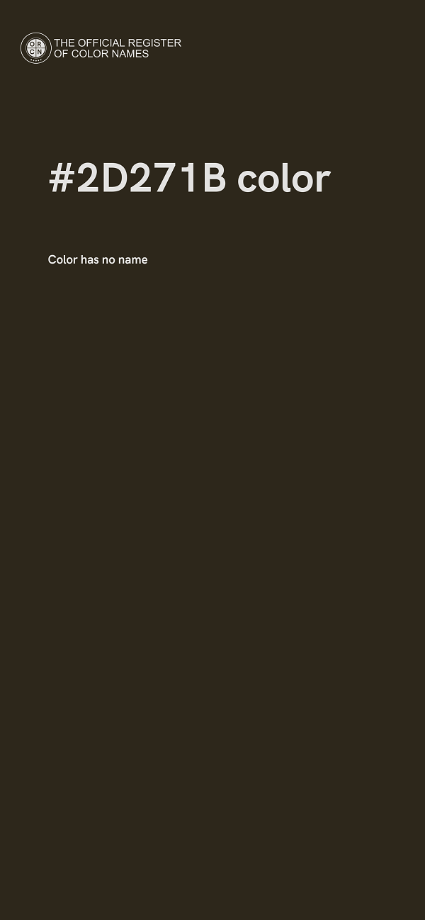 #2D271B color image