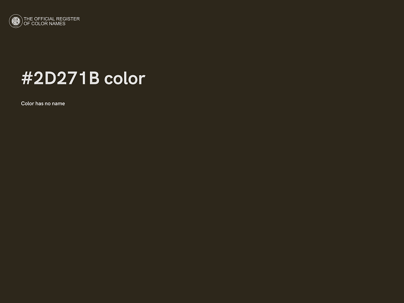 #2D271B color image