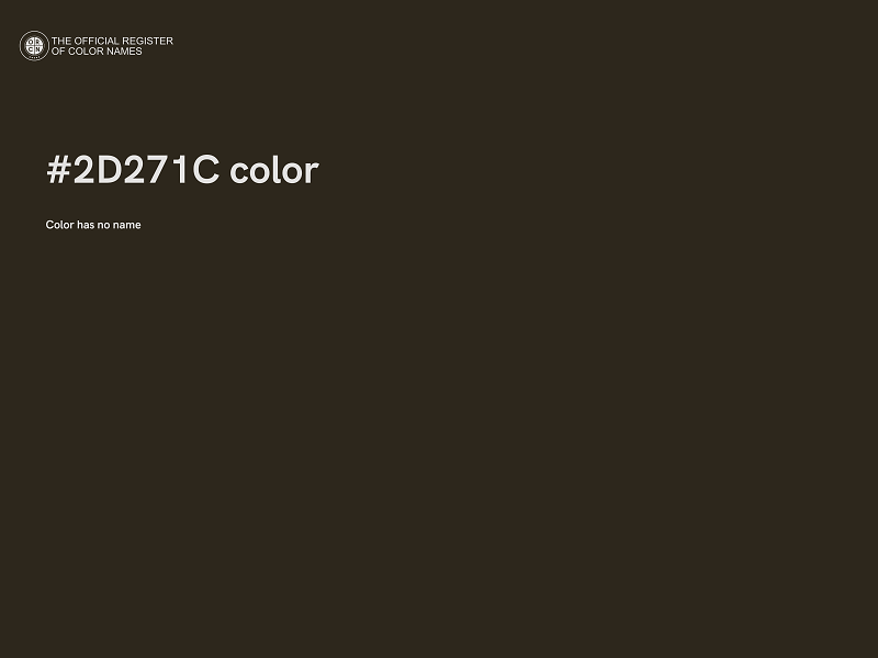 #2D271C color image