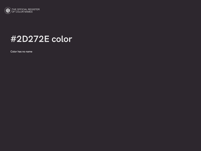 #2D272E color image