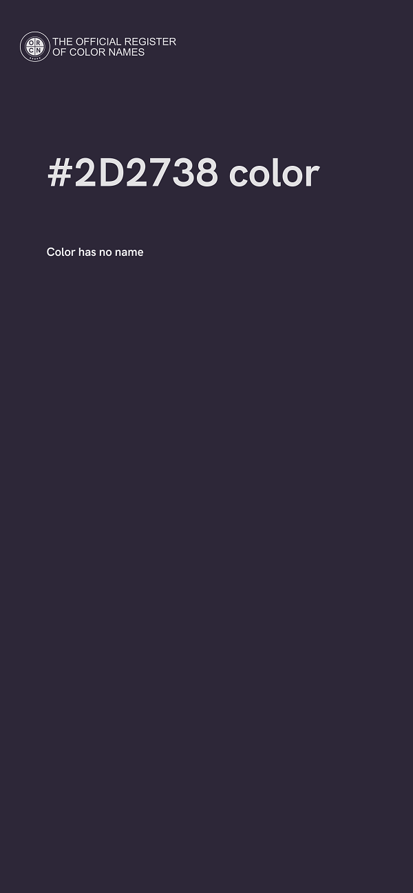 #2D2738 color image