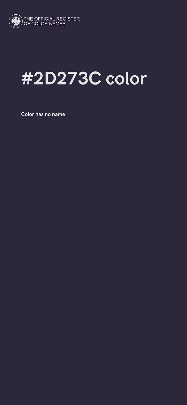 #2D273C color image