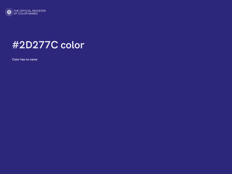 #2D277C color image