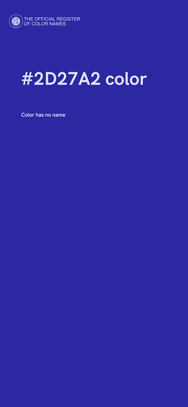 #2D27A2 color image
