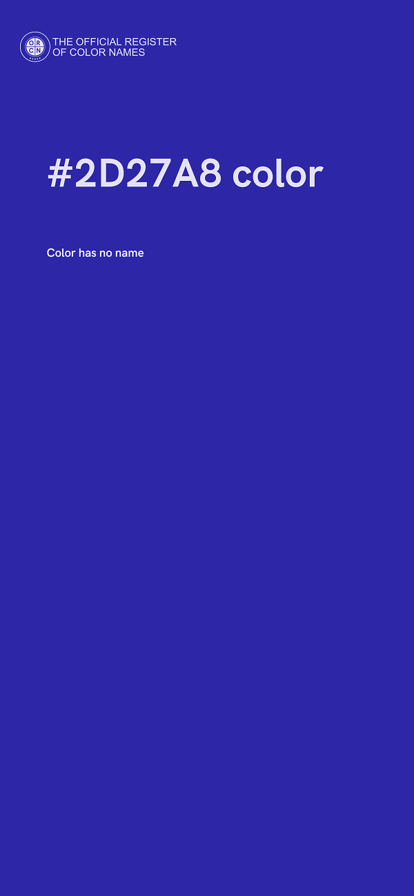 #2D27A8 color image