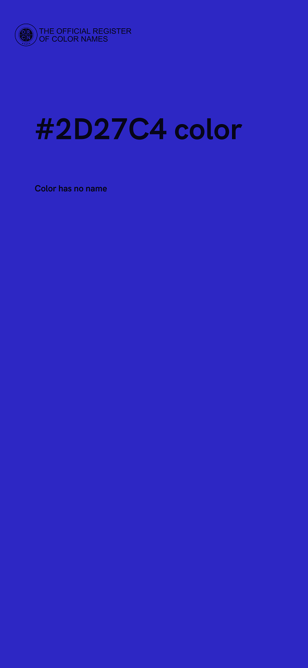 #2D27C4 color image