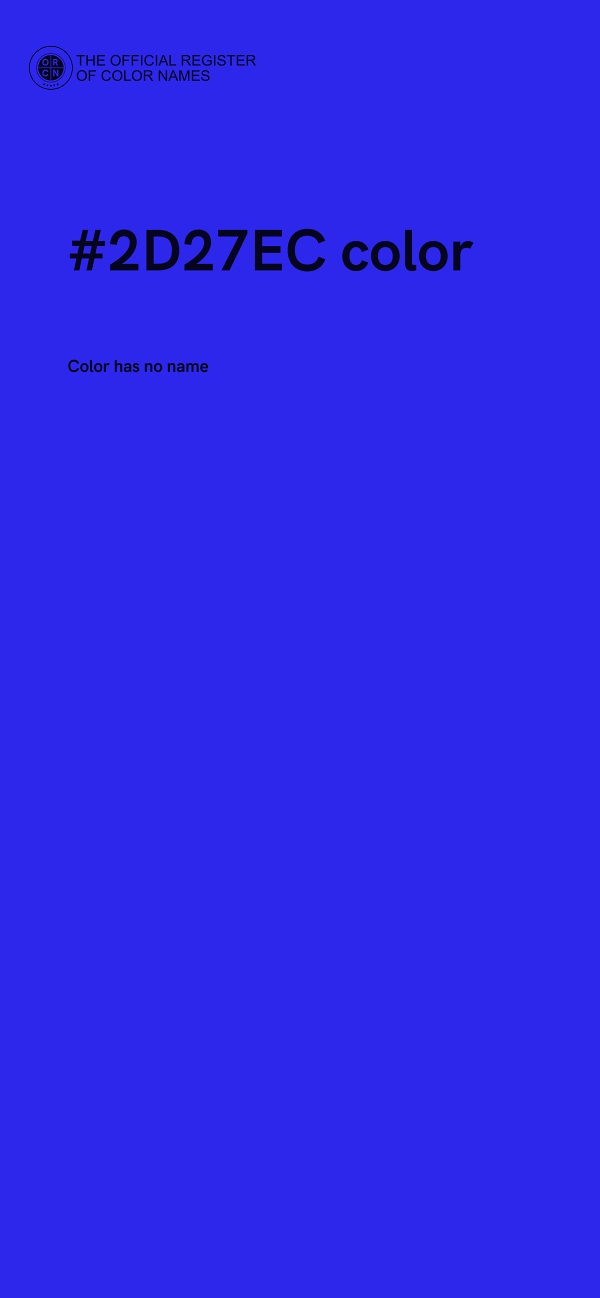 #2D27EC color image