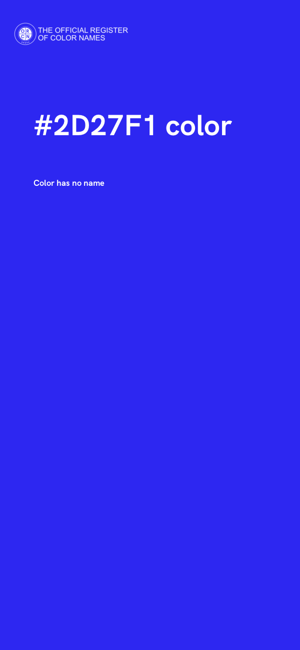 #2D27F1 color image