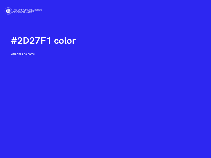 #2D27F1 color image