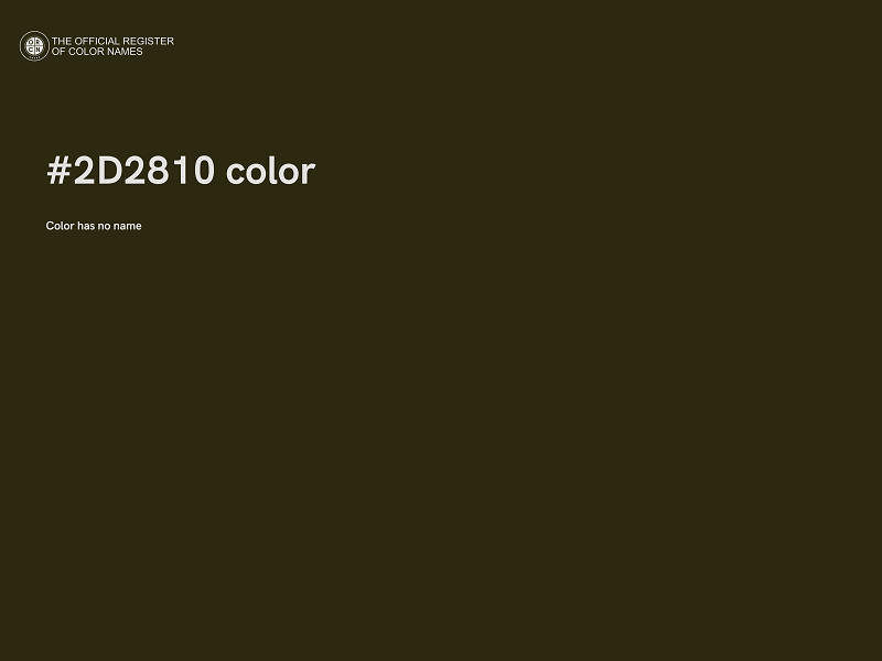 #2D2810 color image