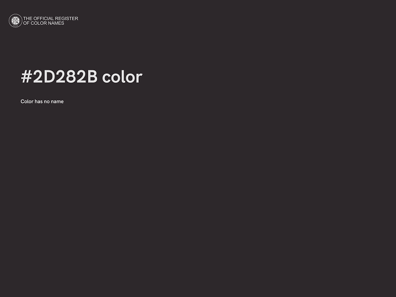 #2D282B color image