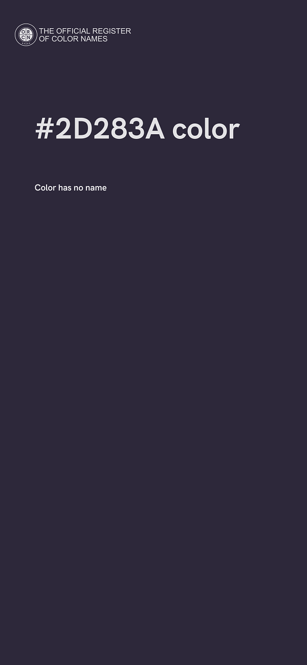 #2D283A color image