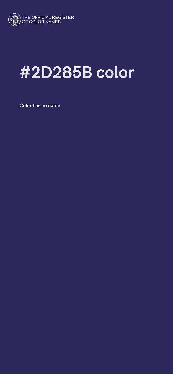 #2D285B color image