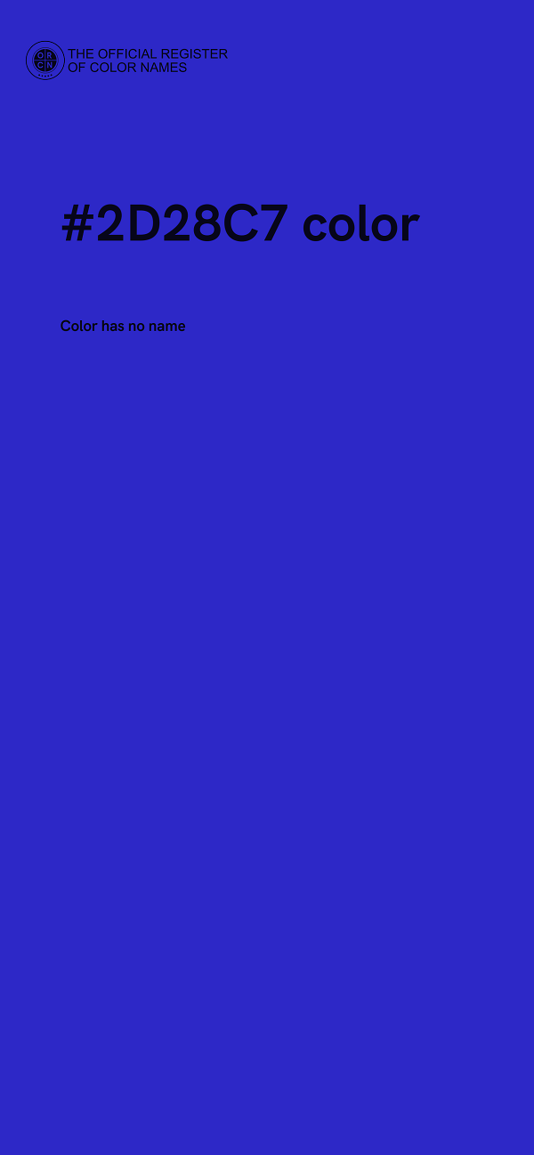 #2D28C7 color image