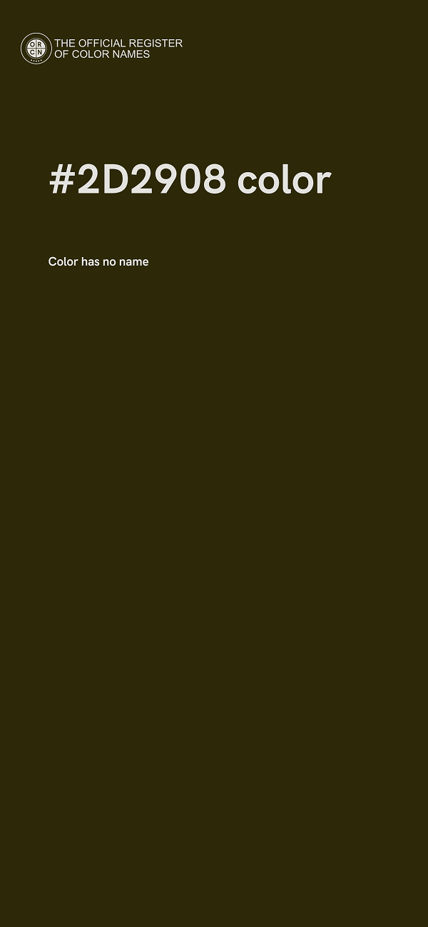 #2D2908 color image