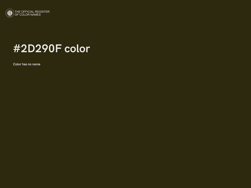 #2D290F color image