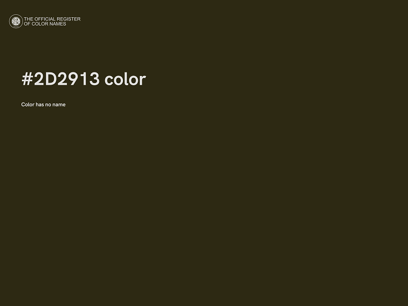 #2D2913 color image