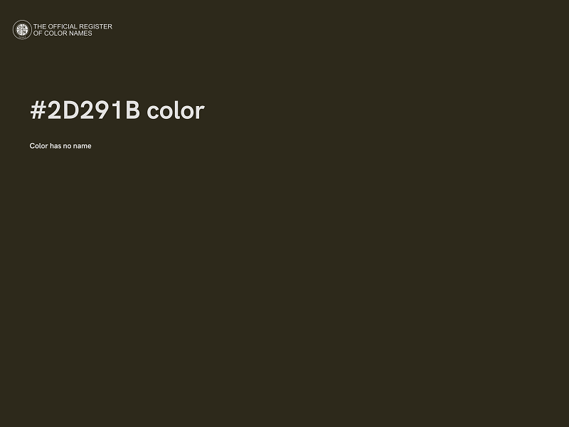 #2D291B color image