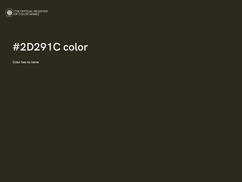 #2D291C color image