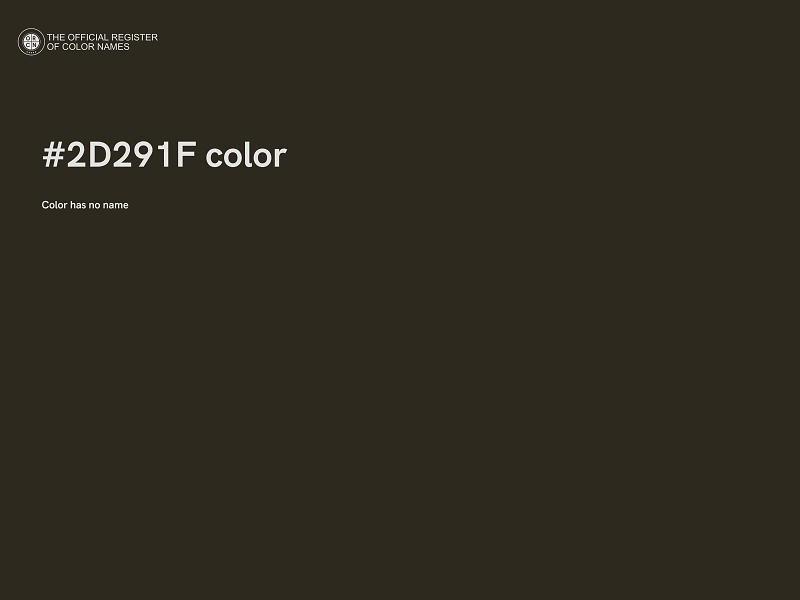 #2D291F color image