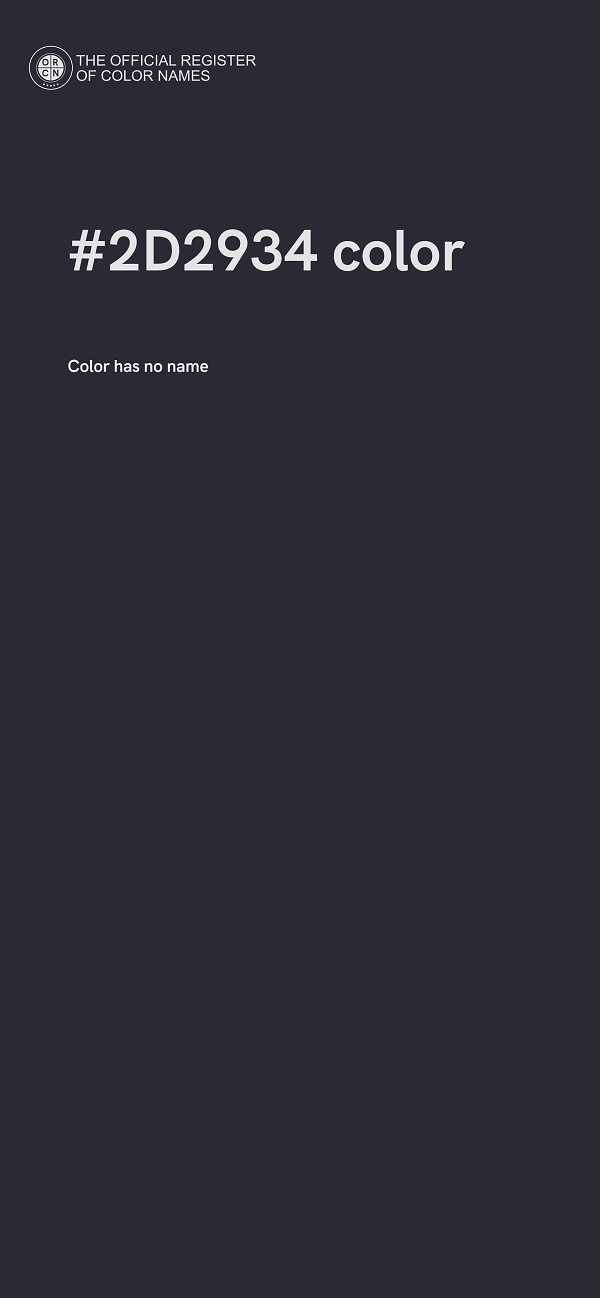 #2D2934 color image