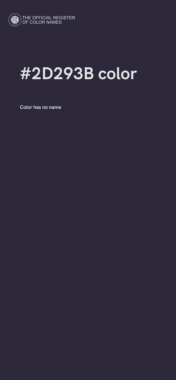 #2D293B color image