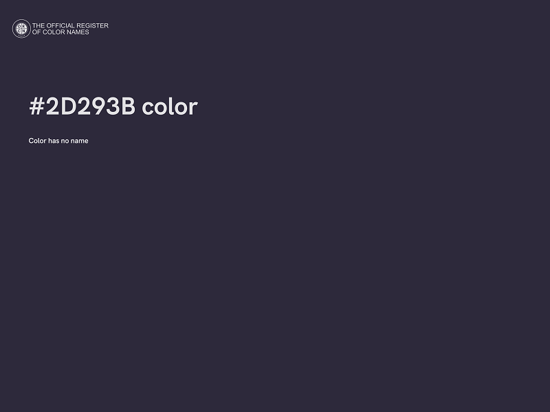 #2D293B color image