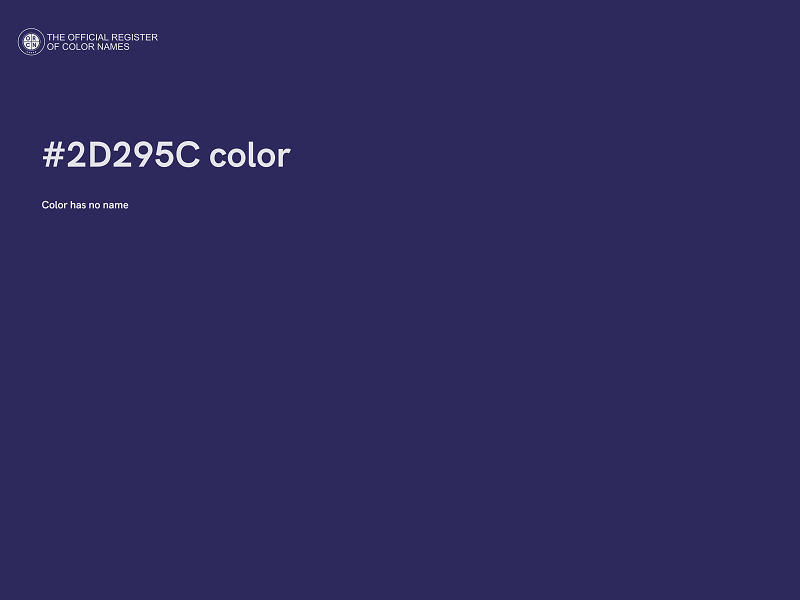 #2D295C color image