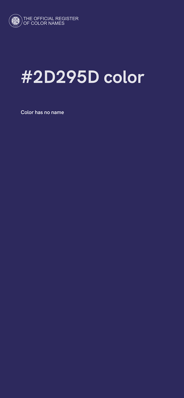 #2D295D color image