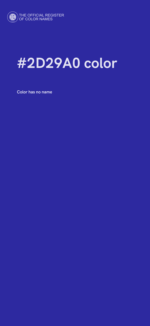 #2D29A0 color image