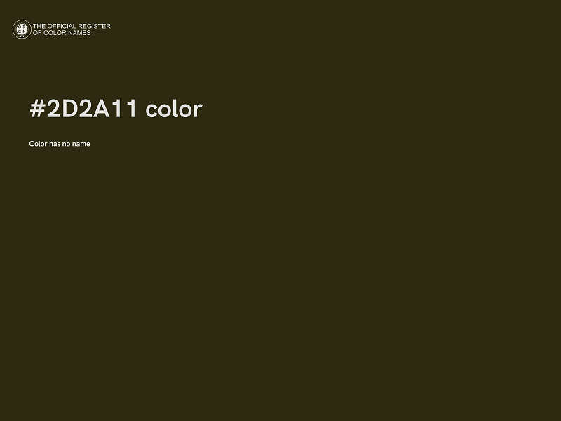 #2D2A11 color image