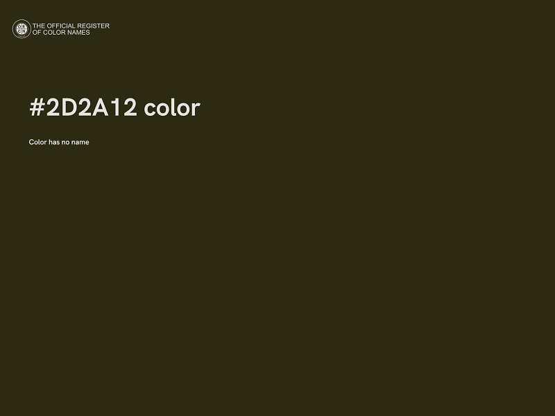 #2D2A12 color image