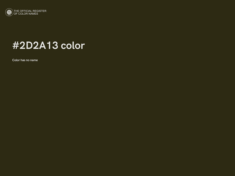 #2D2A13 color image