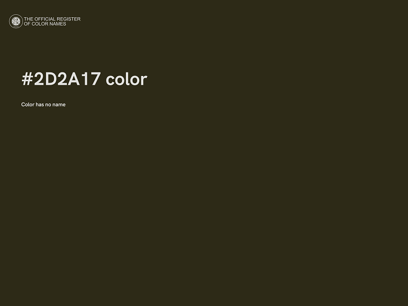 #2D2A17 color image