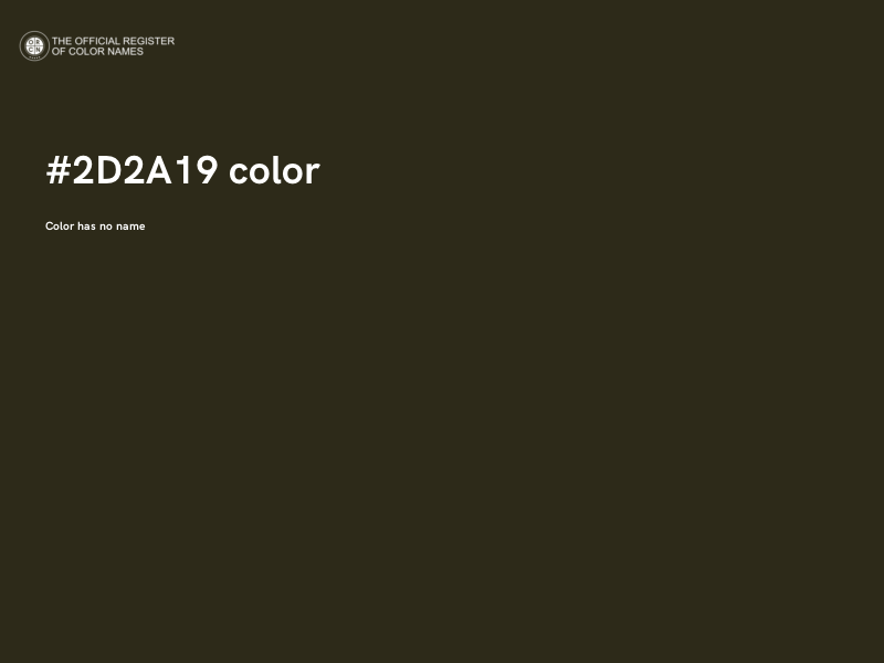 #2D2A19 color image