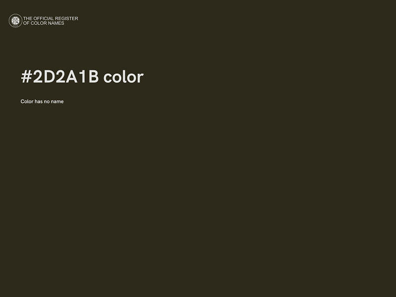 #2D2A1B color image