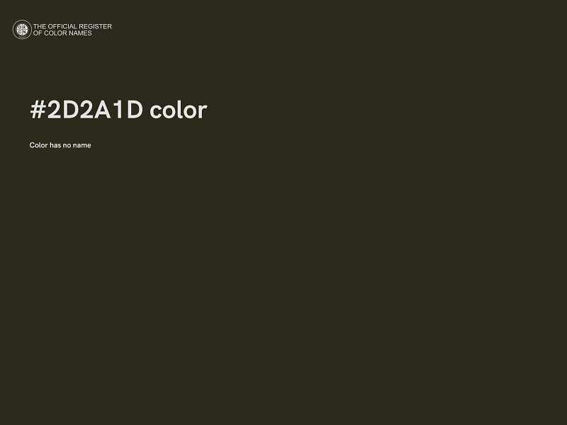 #2D2A1D color image