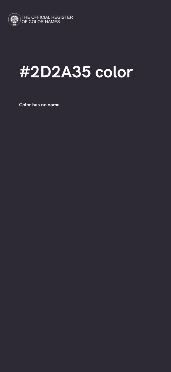 #2D2A35 color image
